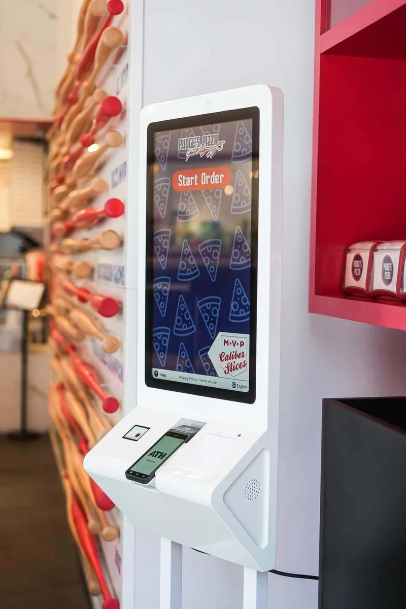 Kiosco My Cloud Menu en Pudge’s Pizza, Distrito T-Mobile
